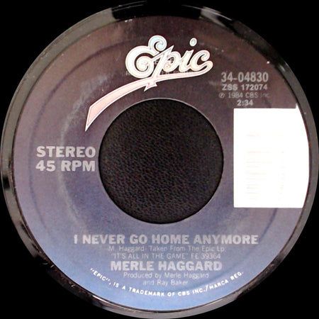 Merle Haggard - Natural High / I Never Go Home Anymore side B
