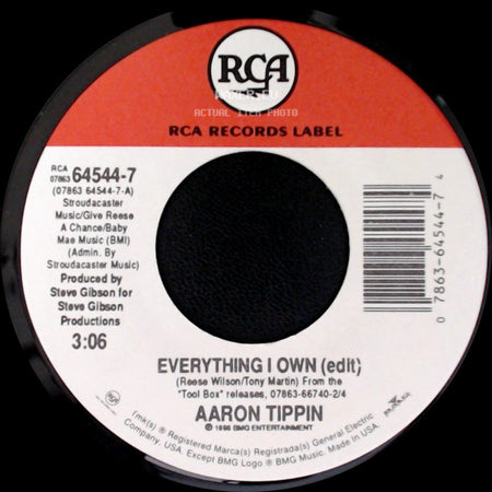 Aaron Tippin - She Made A Man Out Of A Mountain Of Stone / Everything I Own (Edit) side B