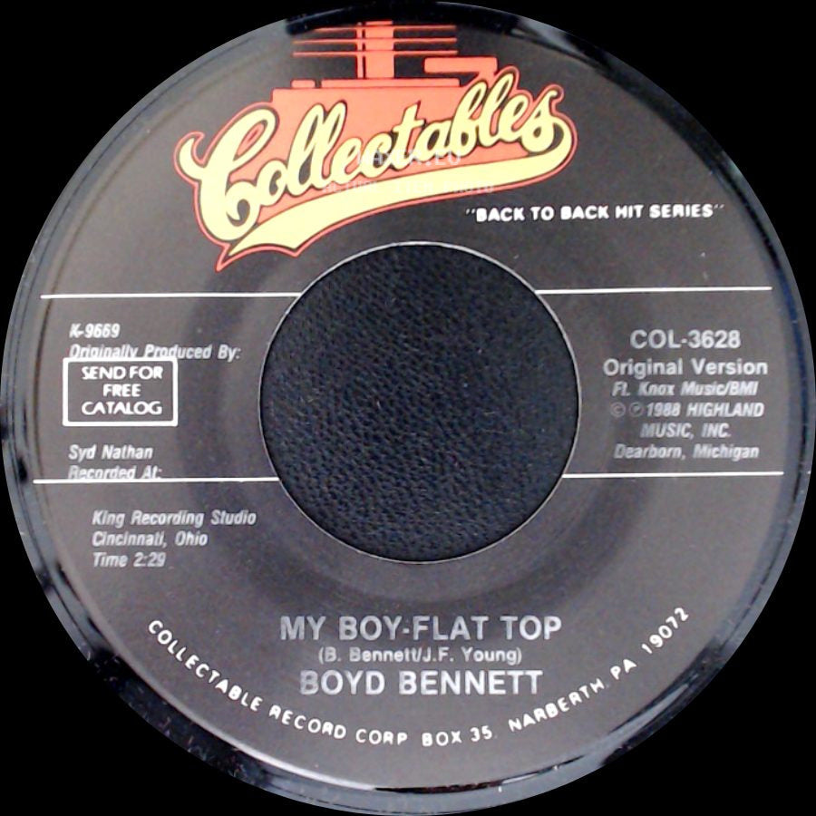 Boyd Bennett - My Boy: Flat Top / Seventeen side A