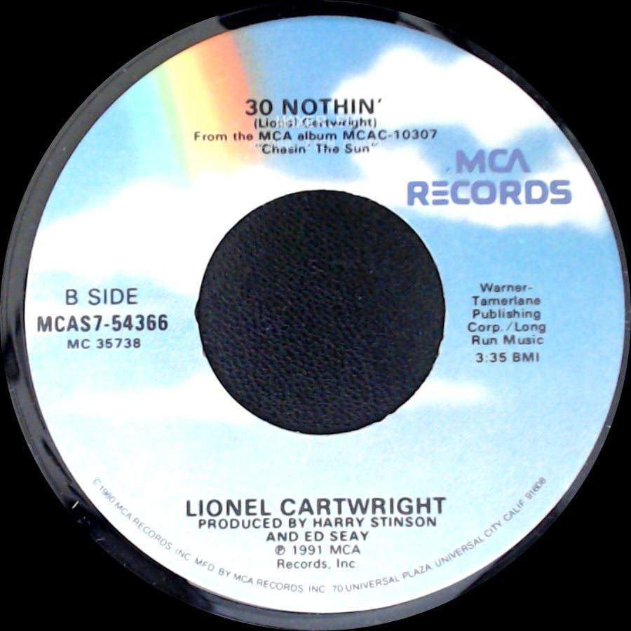 Lionel Cartwright - Family Tree / 30 Nothin' side B