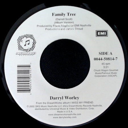 Darryl Worley - Family Tree / Back Where I Belong side A