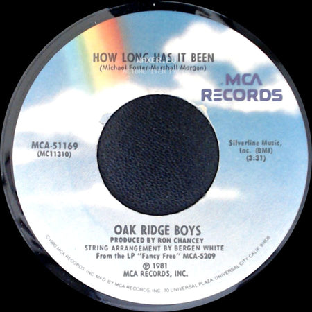 Oak Ridge Boys - How Long Has It Been / Fancy Free side A