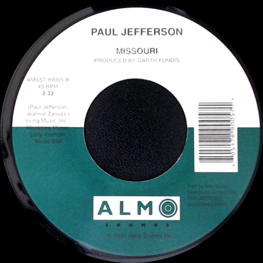 Paul Jefferson - Fear Of A Broken Heart / Missouri side B