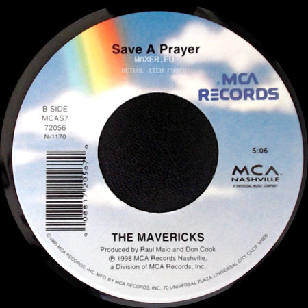 The Mavericks - Dance The Night Away (Edited Version) / Save A Prayer side B