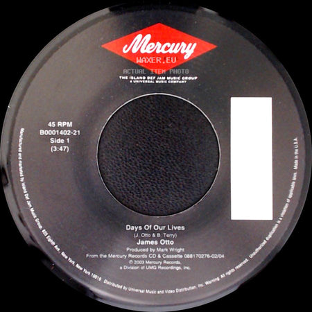 James Otto - Days Of Our Lives / The Ball side A