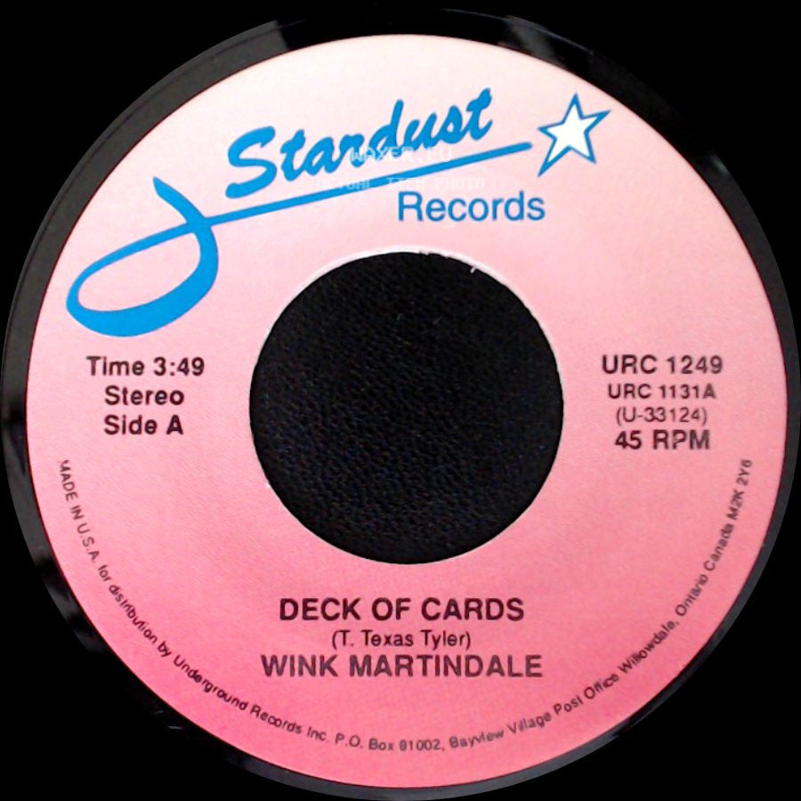 Wink Martindale / Ashton Gardner & Dyke - Deck Of Cards / Resurrection Shuffle side A