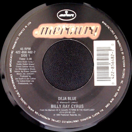 Billy Ray Cyrus - Deja Blue / A Heart With Your Name On It side A
