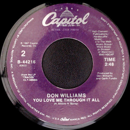Don Williams - Desperately / You Love Me Through It All side B
