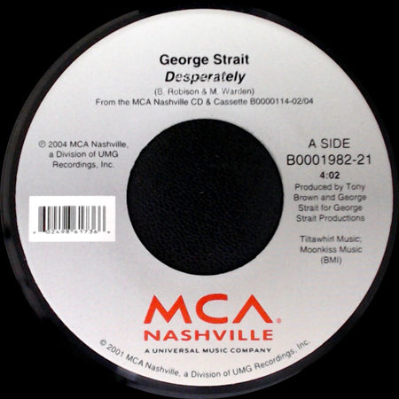 George Strait - Desperately / Honk If You Honky Tonk side A