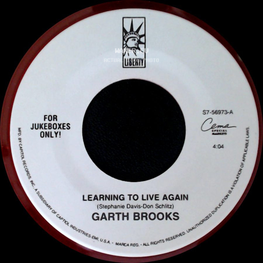 Garth Brooks - Learning To Live Again / Walking After Midnight side A