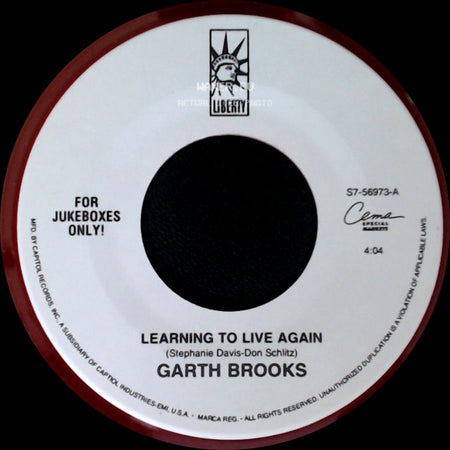 Garth Brooks - Learning To Live Again / Walking After Midnight side A
