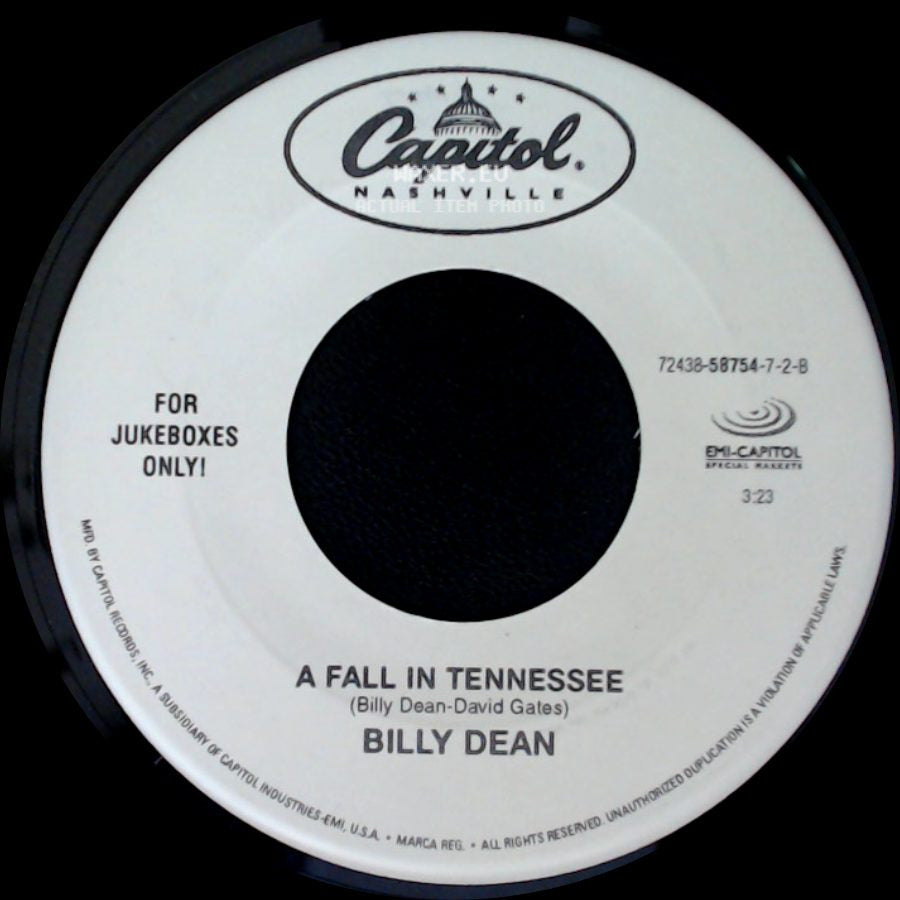 Billy Dean - A Fall In Tennessee / Innocent Bystander side A
