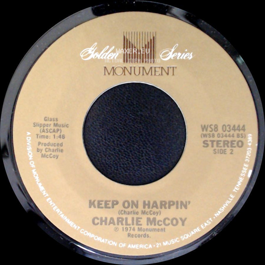 Charlie Mccoy - The Original Boogie Woogie / Keep On Harpin' side B