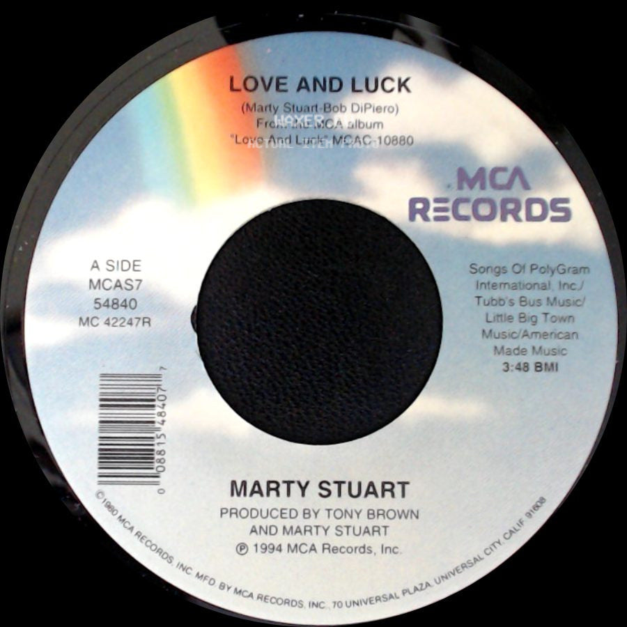 Marty Stuart - Love And Luck / Oh What A Silent Night side A