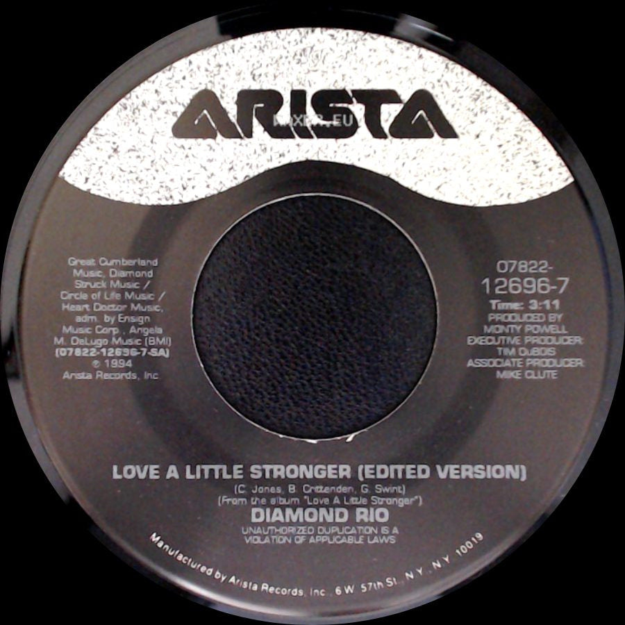 Diamond Rio - Love A Little Stronger (Edited Version) / It Does Get Better Than This side A