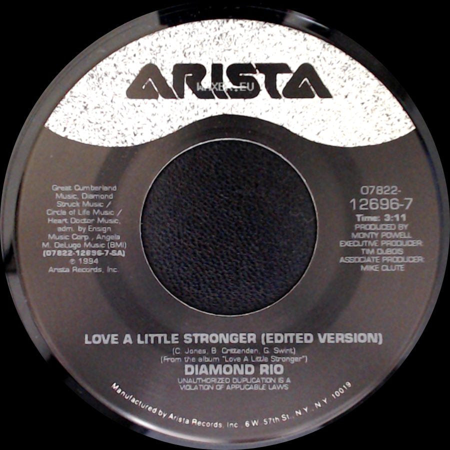 Diamond Rio - It Does Get Better Than This / Love A Little Stronger (Edited Version) side B