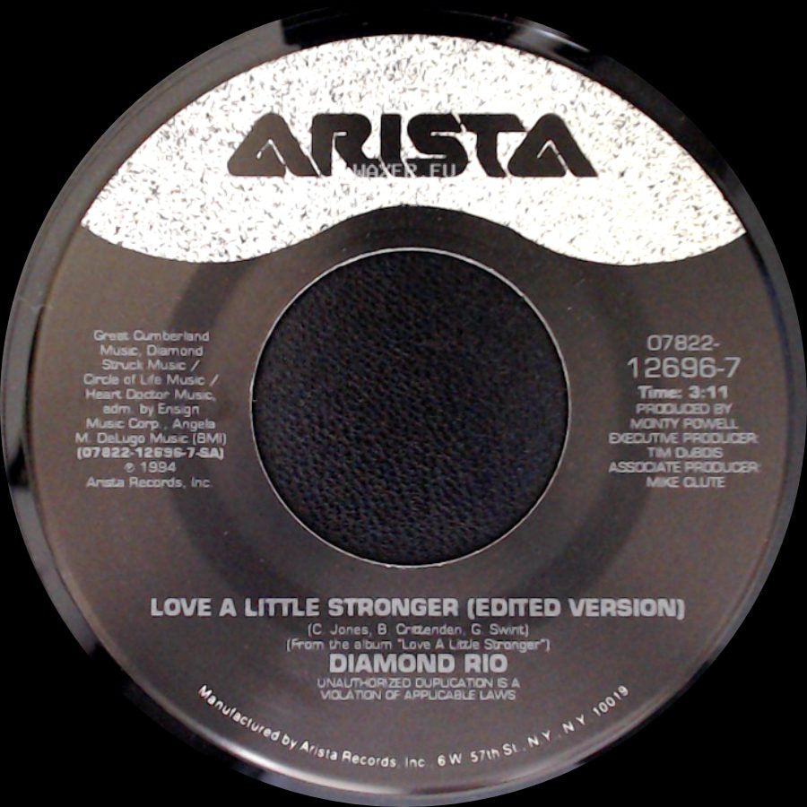 Diamond Rio - Love A Little Stronger (Edited Version) / It Does Get Better Than This side A