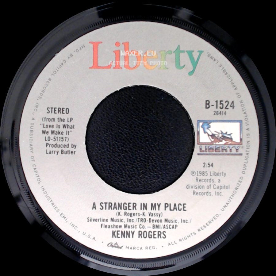 Kenny Rogers - Love Is What We Make It / A Stranger In My Place side B
