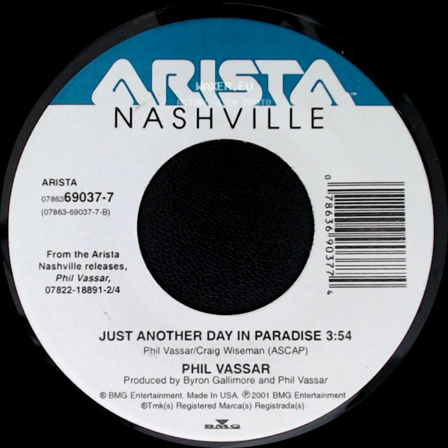 Phil Vassar - Rose Bouquet / Just Another Day In Paradise side B