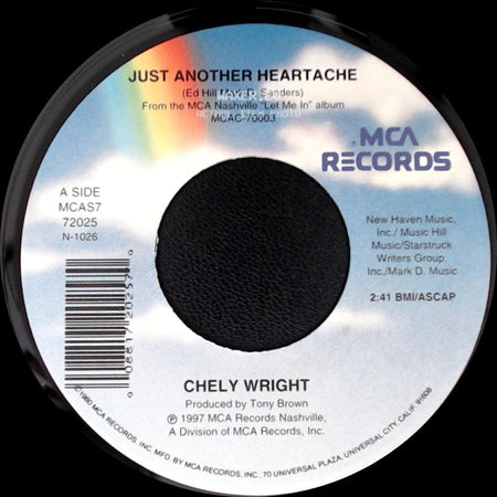 Chely Wright - Just Another Heartache / Feelin' Single And Seein' Double side A
