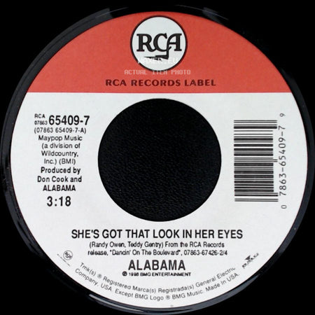 Alabama - That Feeling / She's Got That Look In Her Eyes side B