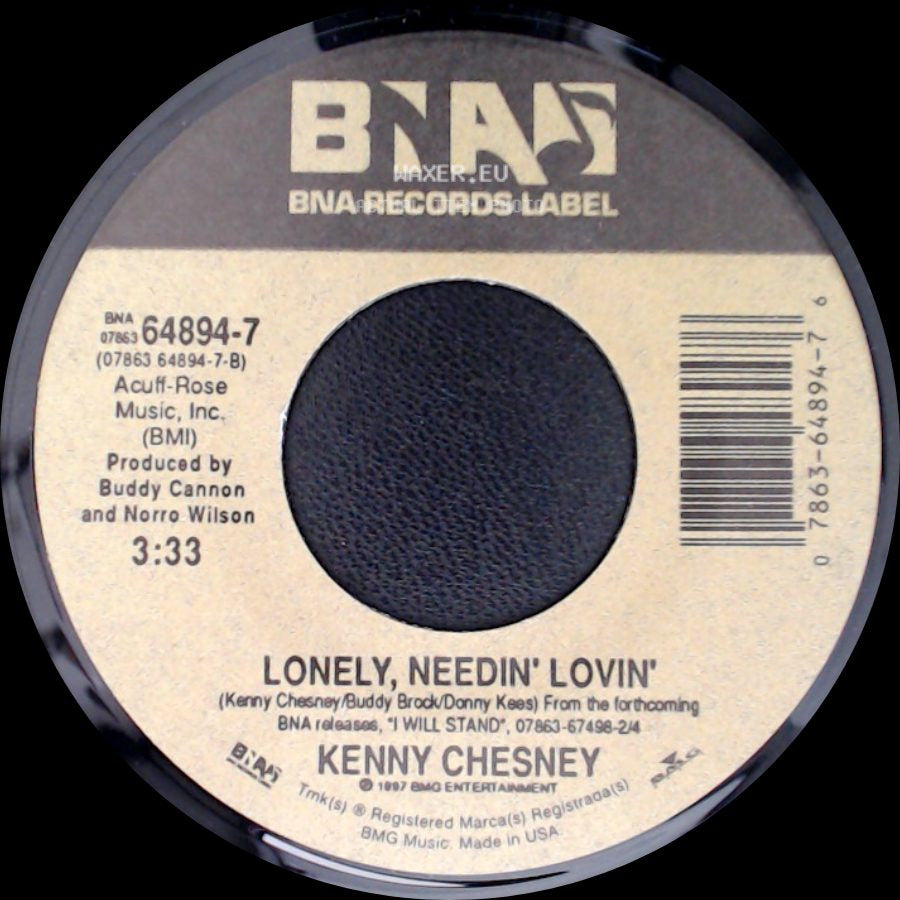 Kenny Chesney - Lonely, Needin' Lovin' / She's Got It All side A