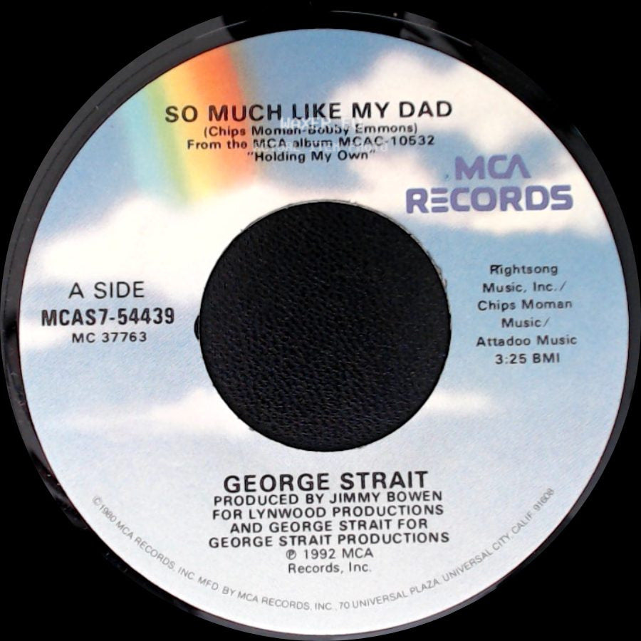 George Strait - So Much Like My Dad / Wonderland Of Love side A