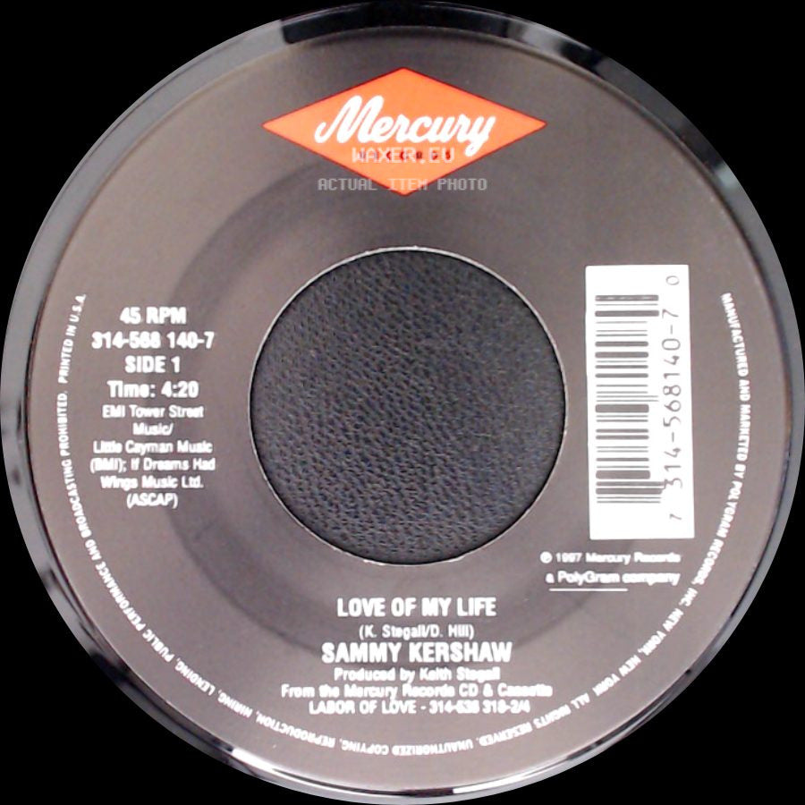 Sammy Kershaw - Love Of My Life / Roamin' Love side A