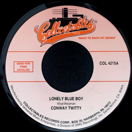 Conway Twitty / Righteous Bros. - Lonely Blue Boy / Soul And Inspiration side A