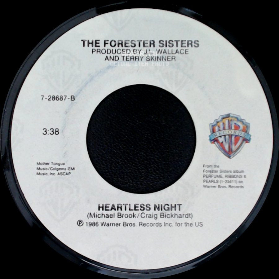 The Forester Sisters - Lonely Alone / Heartless Night side B