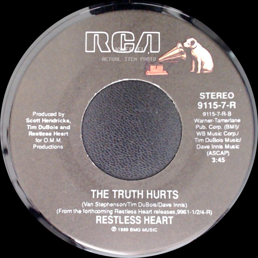 Restless Heart - Fast Movin' Train / The Truth Hurts side B