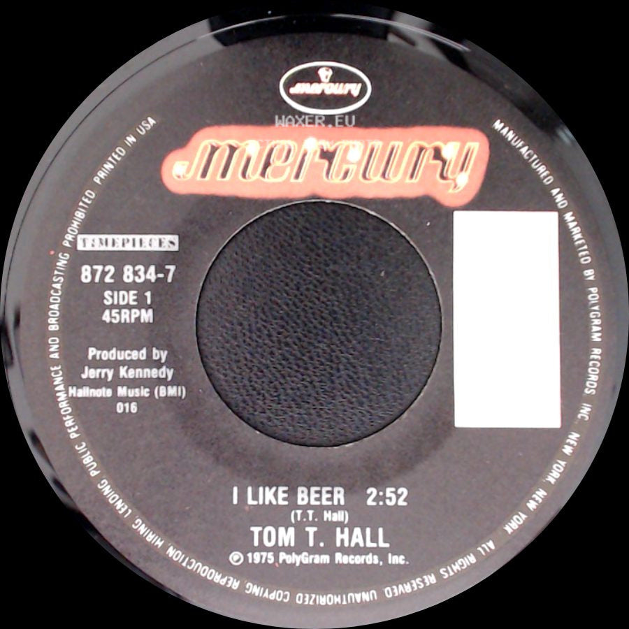 Tom T. Hall - I Like Beer / Faster Horses (The Cowboy And The Poet) side A