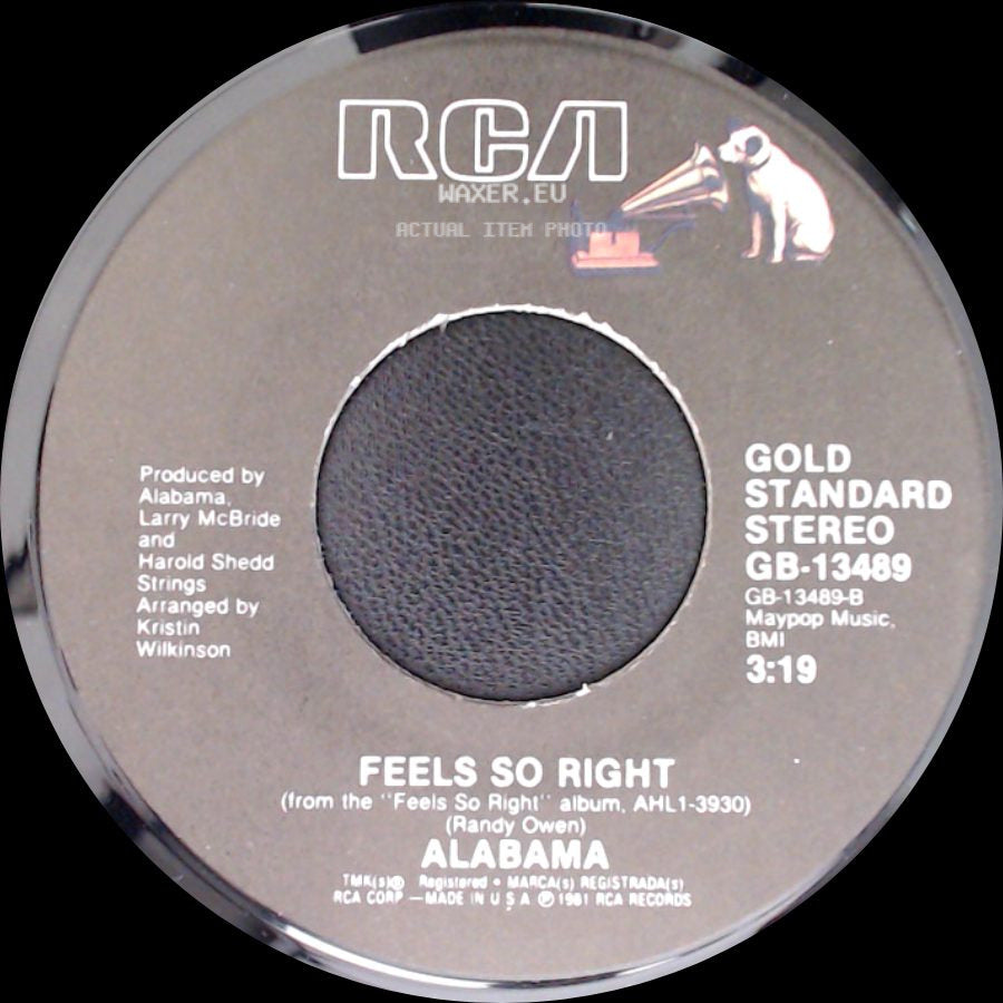 Alabama - Feels So Right / Mountain Music side A