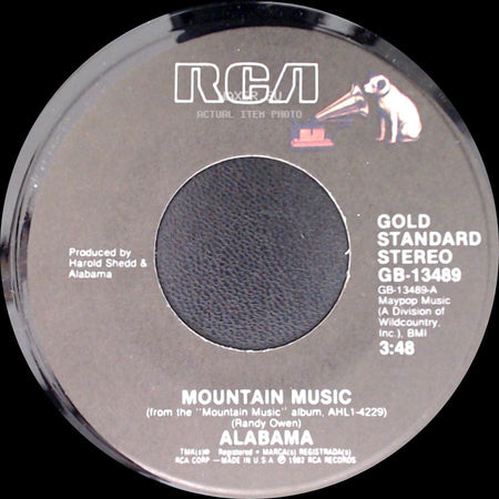 Alabama - Feels So Right / Mountain Music side B