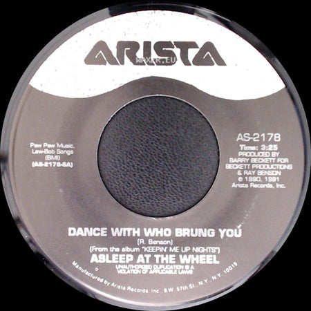 Asleep At The Wheel - Quittin' Time / Dance With Who Brung You side B