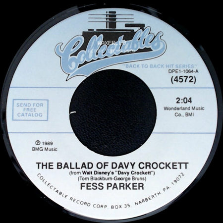 Fess Parker - The Ballad Of Davy Crockett / Daniel Boone side A