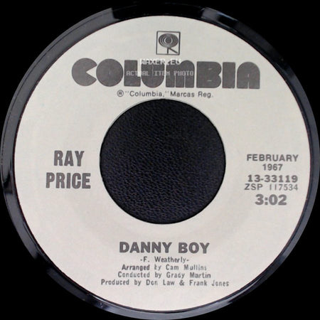 Ray Price - Danny Boy / I'm Still Not Over You side A