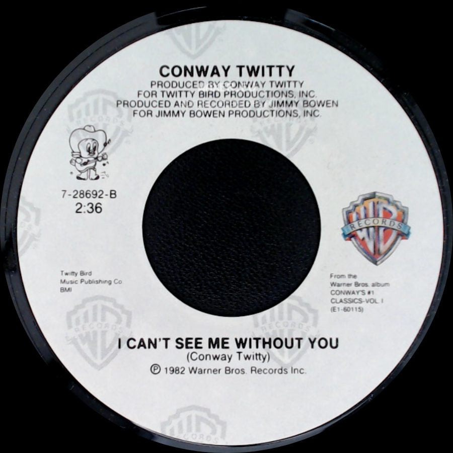Conway Twitty - Desperado Love / I Can't See Me Without You side B