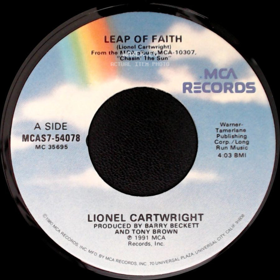 Lionel Cartwright - Leap Of Faith / Smack Dab In The Middle Of Love side A