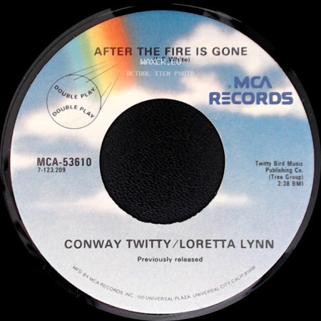 Conway Twitty/Loretta Lynn - Lousiana Woman, Mississippi Man / After The Fire Is Gone side B