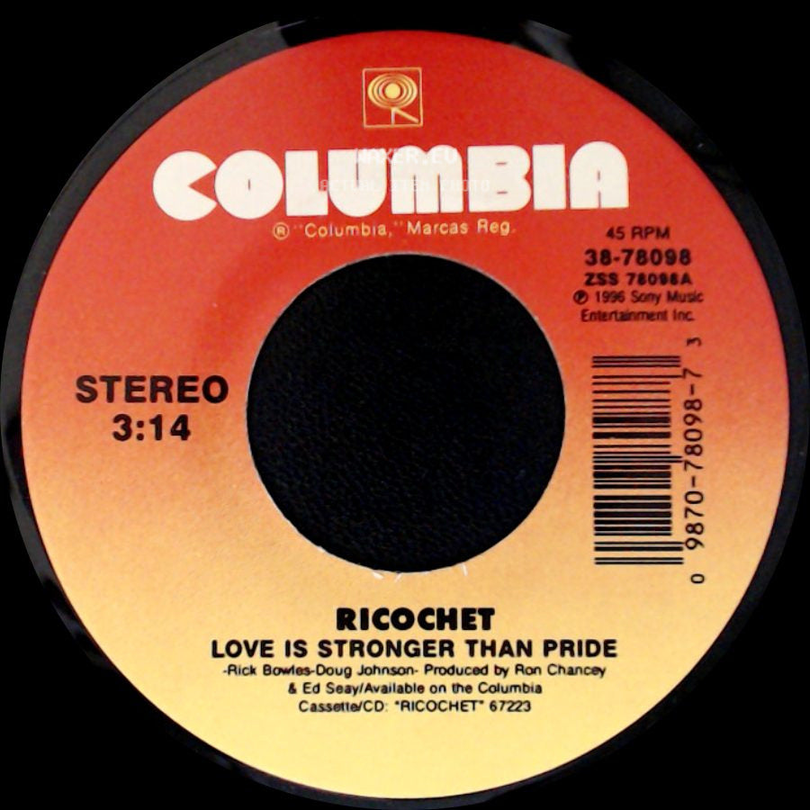 Ricochet - Love Is Stronger Than Pride / I Wasn't Ready For You side A