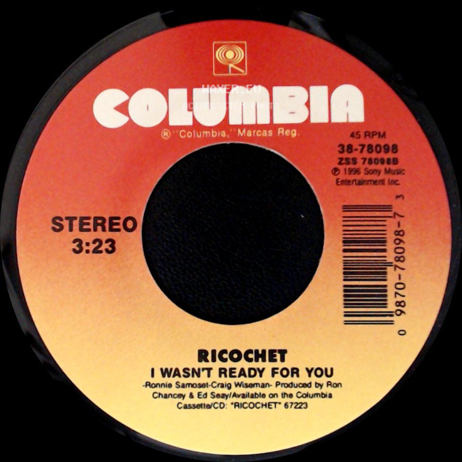 Ricochet - Love Is Stronger Than Pride / I Wasn't Ready For You side B