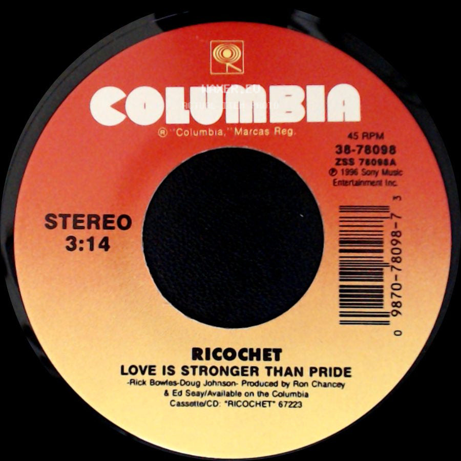 Ricochet - Love Is Stronger Than Pride / I Wasn't Ready For You side A