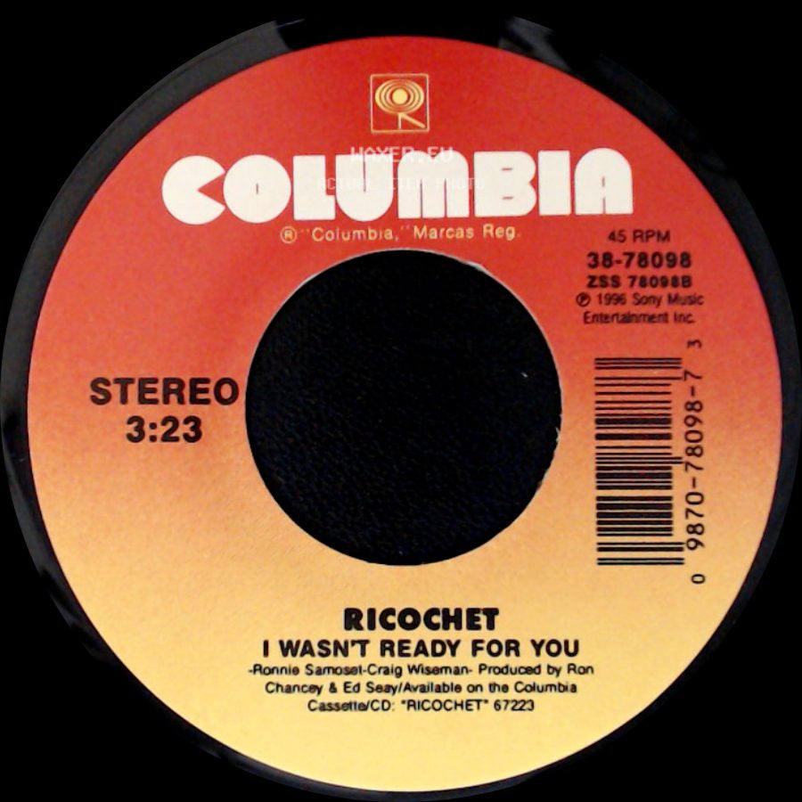 Ricochet - Love Is Stronger Than Pride / I Wasn't Ready For You side B