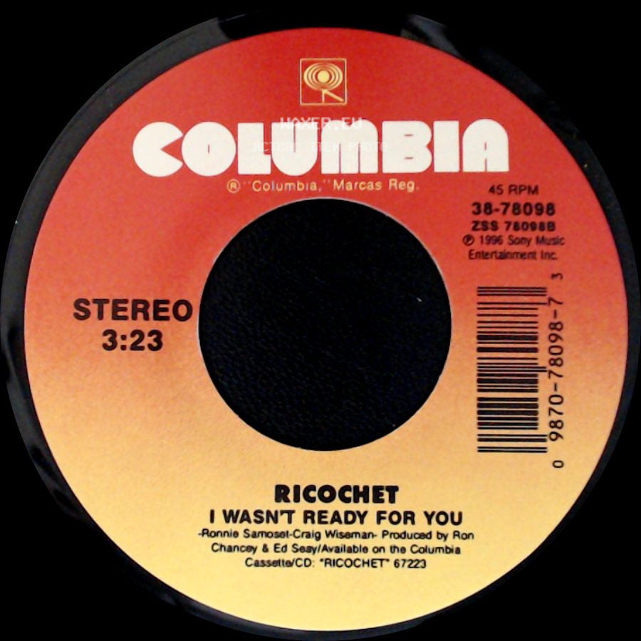 Ricochet - Love Is Stronger Than Pride / I Wasn't Ready For You side B