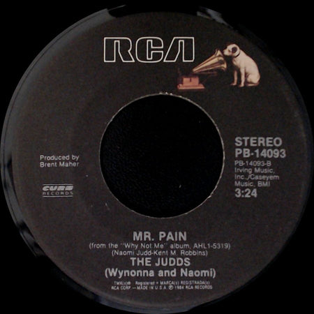 The Judds (Wynonna And Naomi) / The Judds - Love Is Alive / Mr. Pain side B