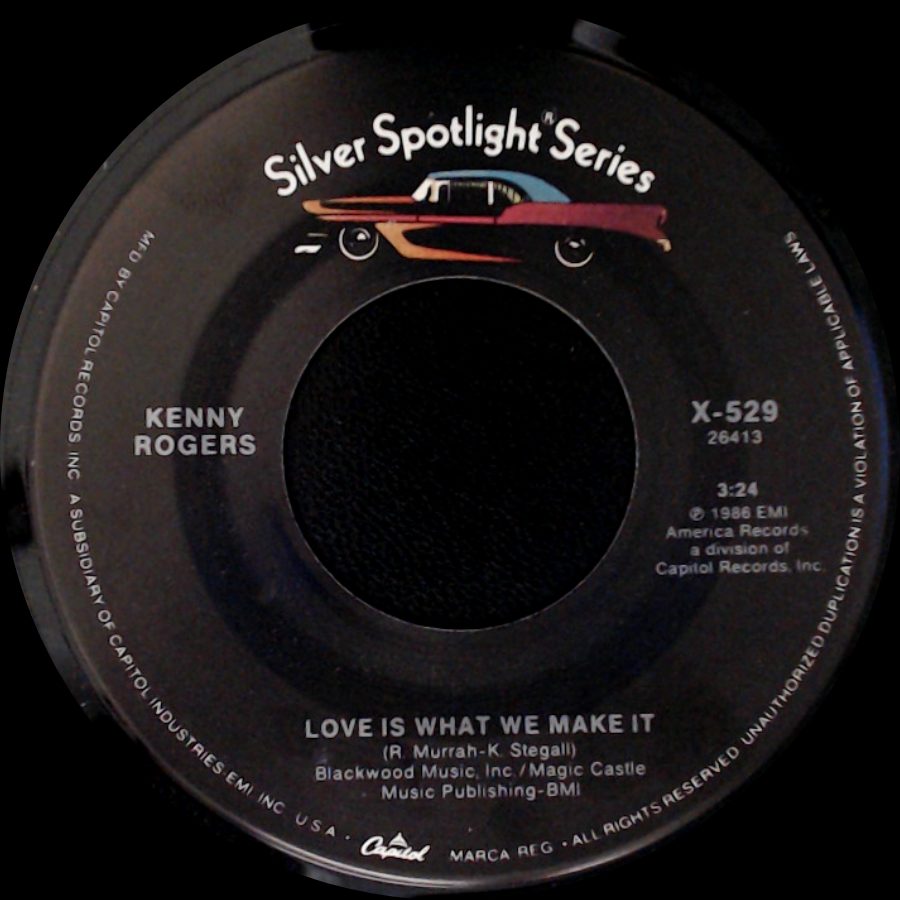 Kenny Rogers - Love Will Turn You Around / Love Is What We Make It side B