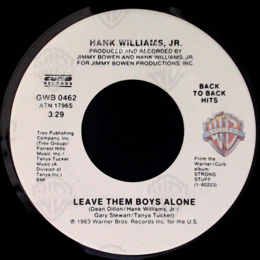 Hank Williams, Jr. - Leave Them Boys Alone / Gonna Go Huntin' Tonight side A