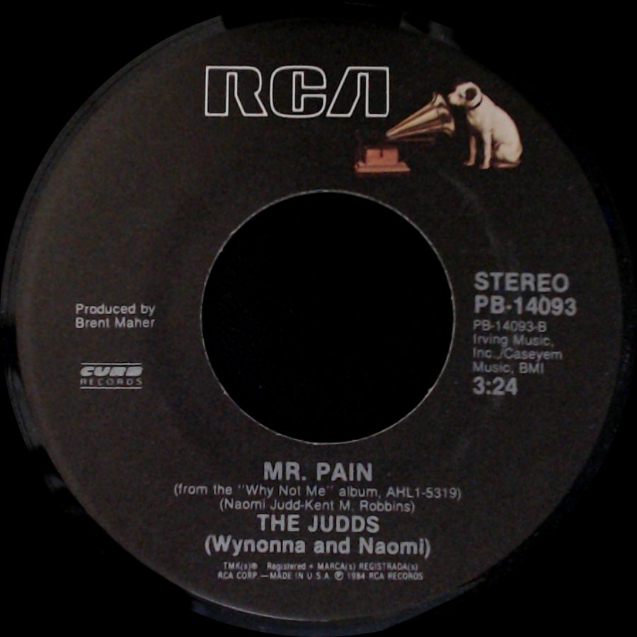 The Judds (Wynonna And Naomi) - Love Is Alive / Mr. Pain side B