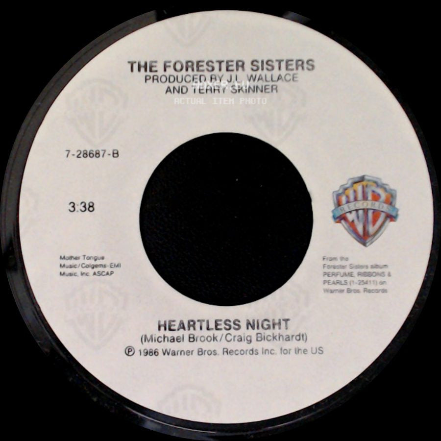 The Forester Sisters - Lonely Alone / Heartless Night side B